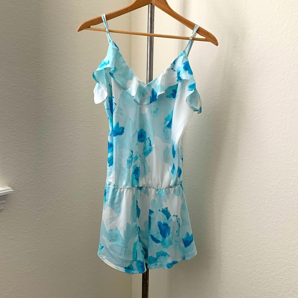 Kate Spade sz M Dream A Little Dream charmeuse sleep romper EUC pixie fairycore